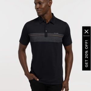 Travis Matthews Black Polo